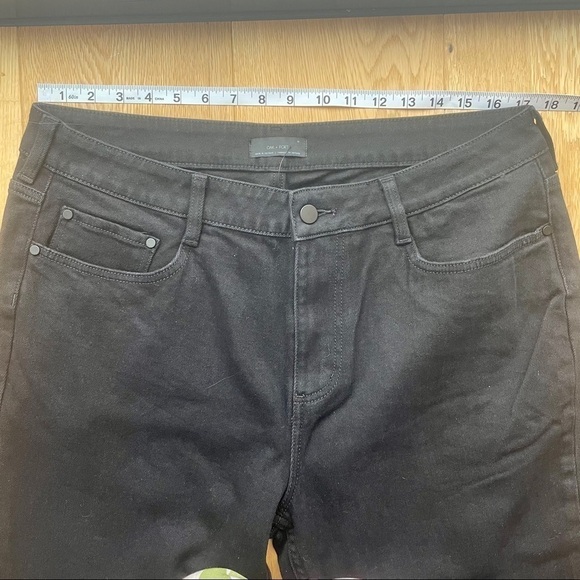 NWT OAK + FORT SLIM BLACK  JEANS - 32 - Picture 13 of 16